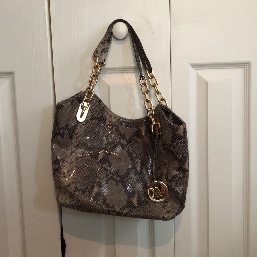 Snake Skin Pattern Michael Kors bag